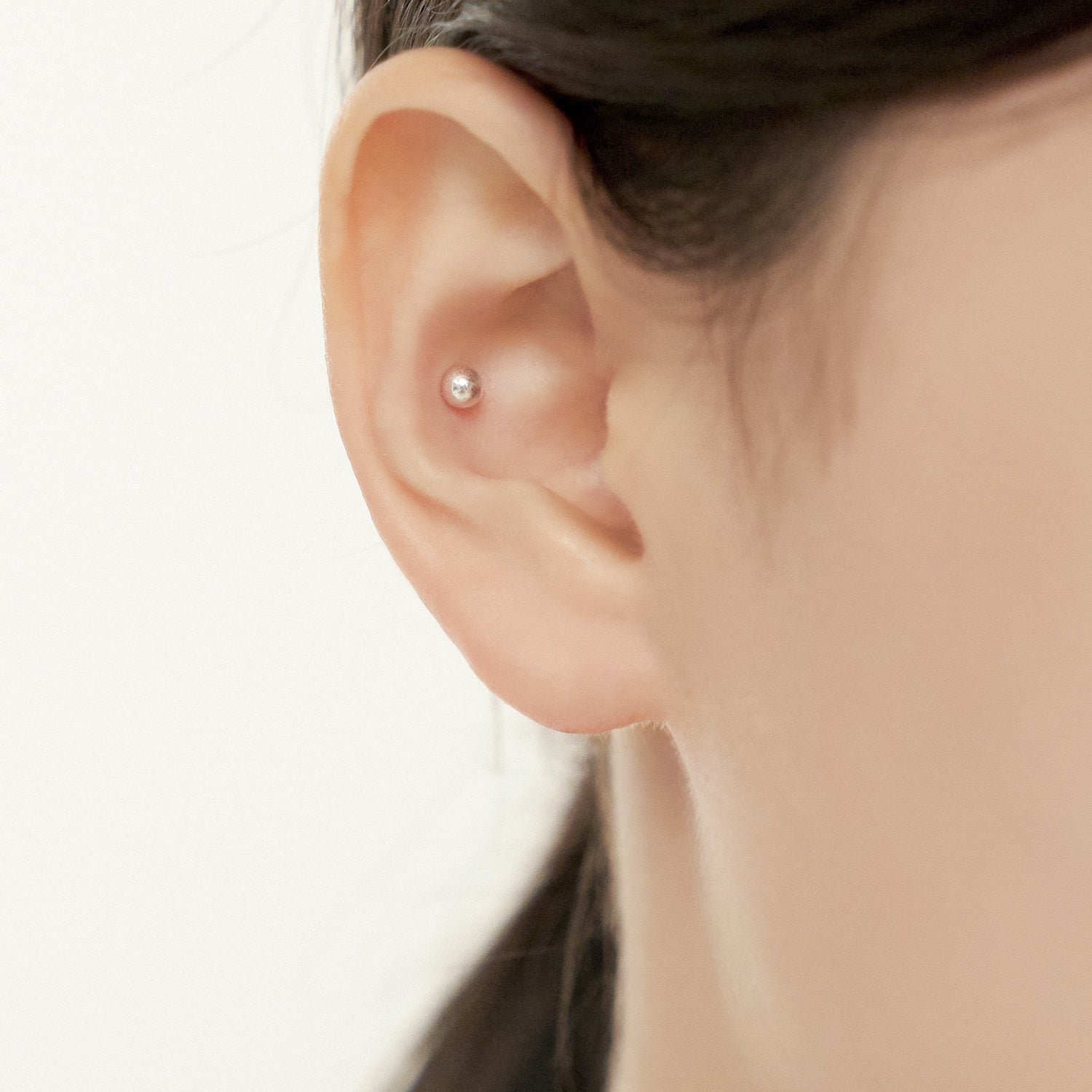 Silver Basic Ball Earrings