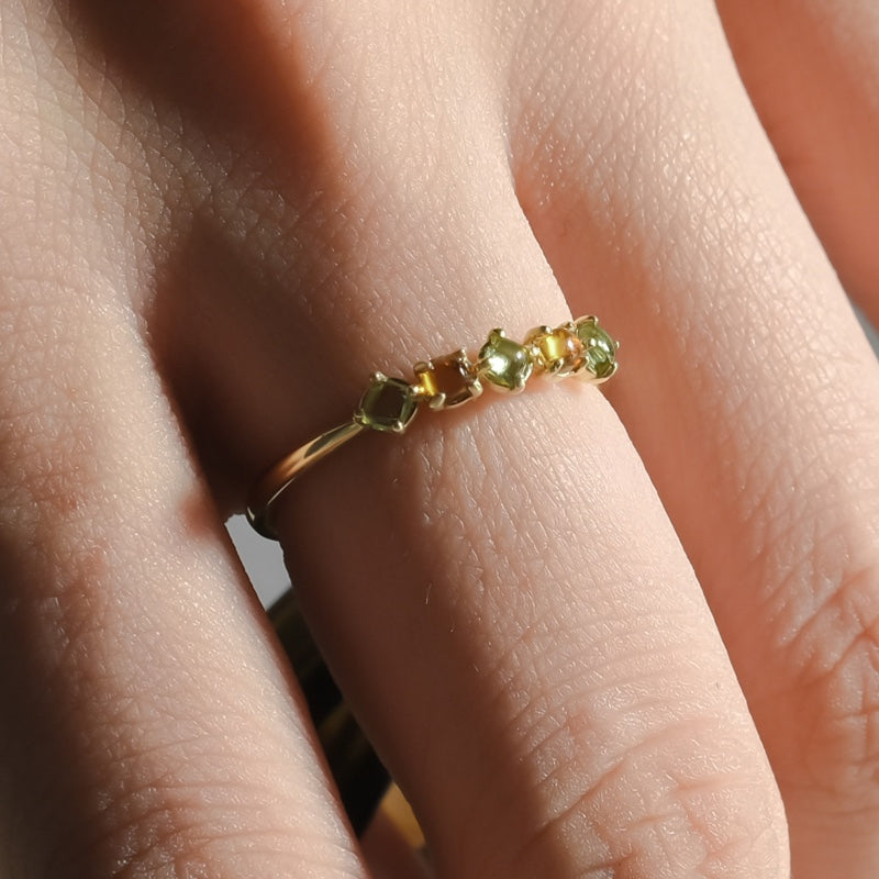 K10 カボション ベーシック リング / 10K Cabochon Basic Ring