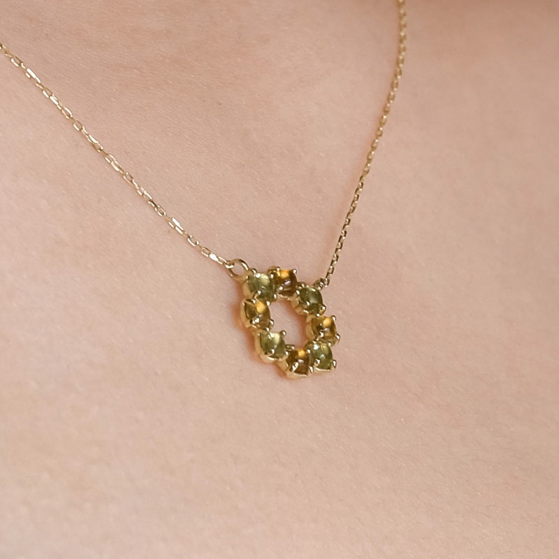 K10 カボション ベーシック ネックレス / 10K Cabochon Basic Necklace