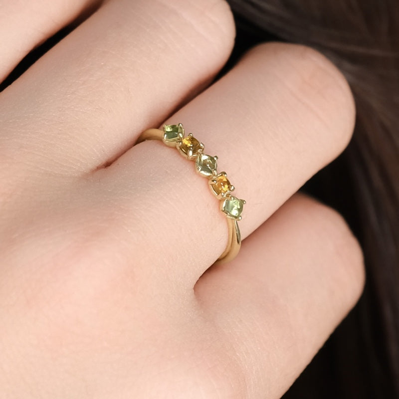 K10 カボション ベーシック リング / 10K Cabochon Basic Ring