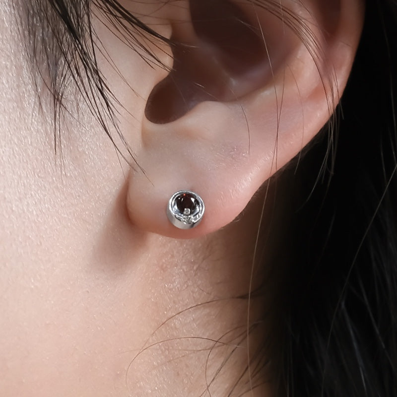K10 アライ ラウンド ピアス / 10K Awry Round Earrings