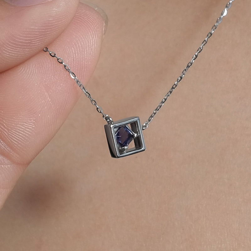 K10 アライ スクエア ネックレス / 10K Awry Square Necklace