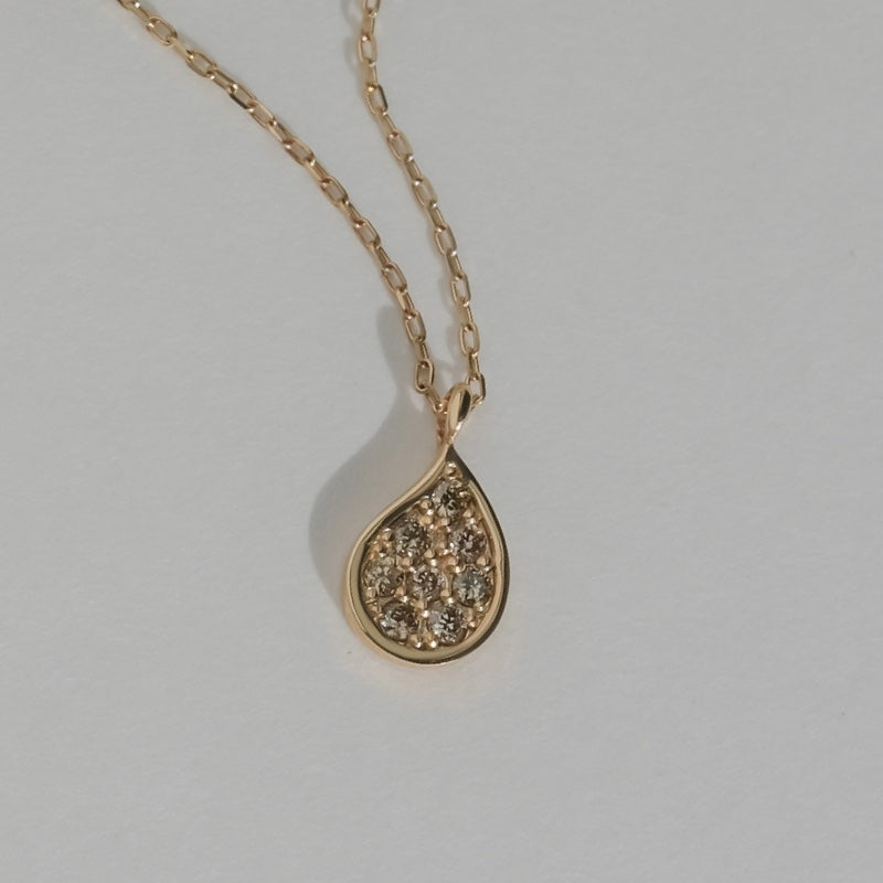 K10 エクリュ しずく ネックレス / 10K Ecru Waterdrop Necklace