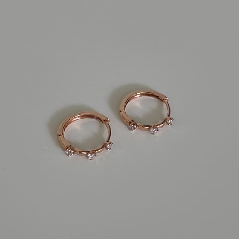 【9/27-10/3 限定割引】 K10 ロマンチック クラウン ワンタッチ ピアス / 10K Romantic Crown One-Touch Earrings