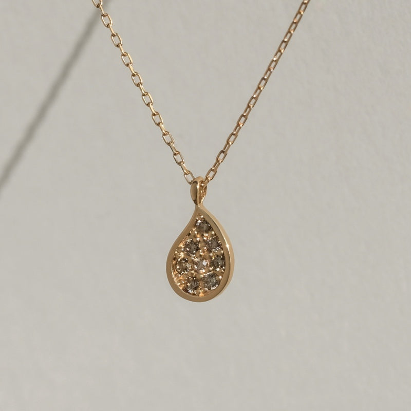 K10 エクリュ しずく ネックレス / 10K Ecru Waterdrop Necklace