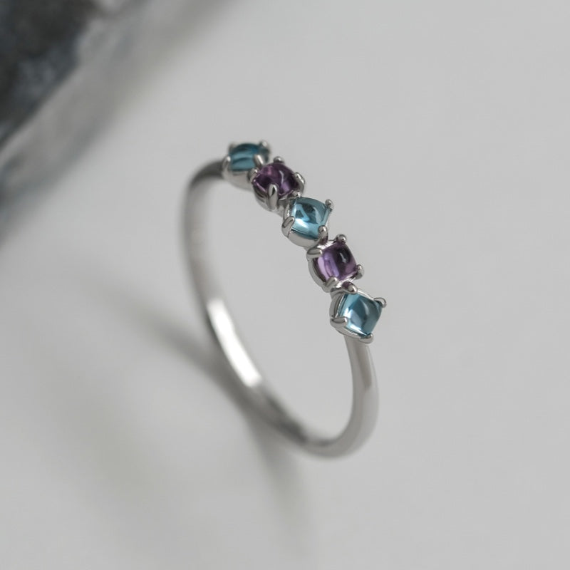 K10 カボション ベーシック リング / 10K Cabochon Basic Ring