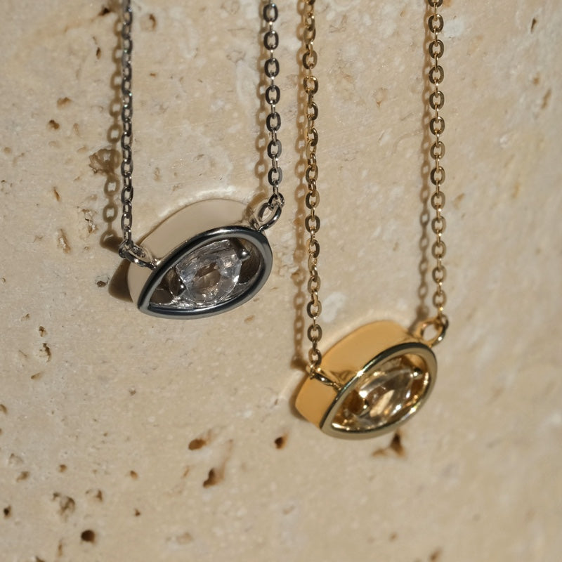 K10 アライ しずく ネックレス / 10K Awry Waterdrop Necklace
