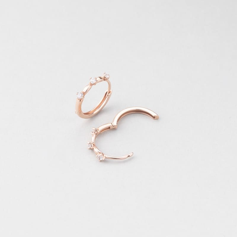 【9/27-10/3 限定割引】 K10 ロマンチック クラウン ワンタッチ ピアス / 10K Romantic Crown One-Touch Earrings
