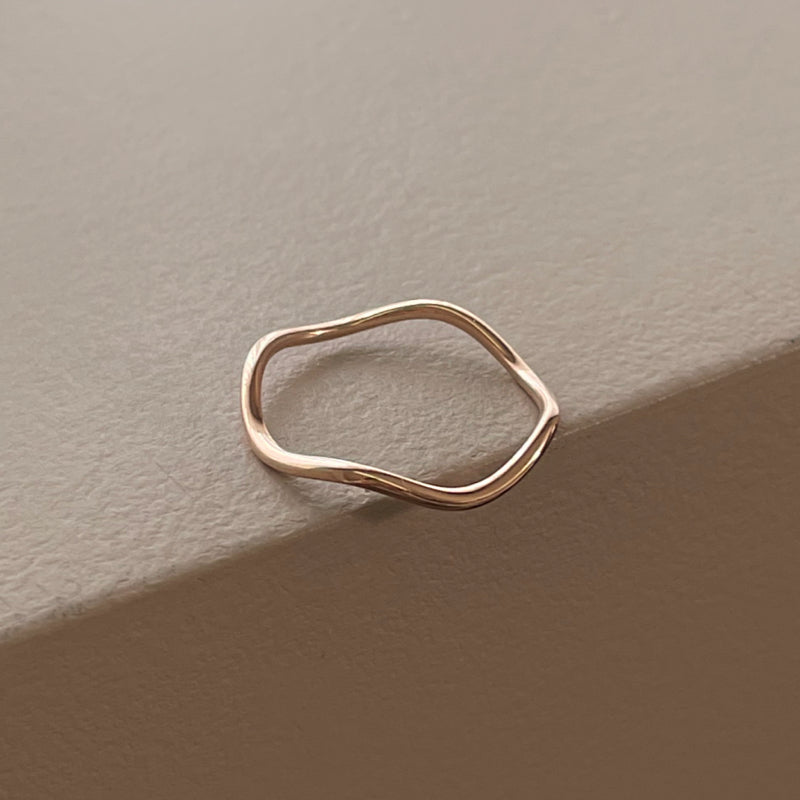 K10 ウエーブ デイリー リング / 10K Wave Daily Ring