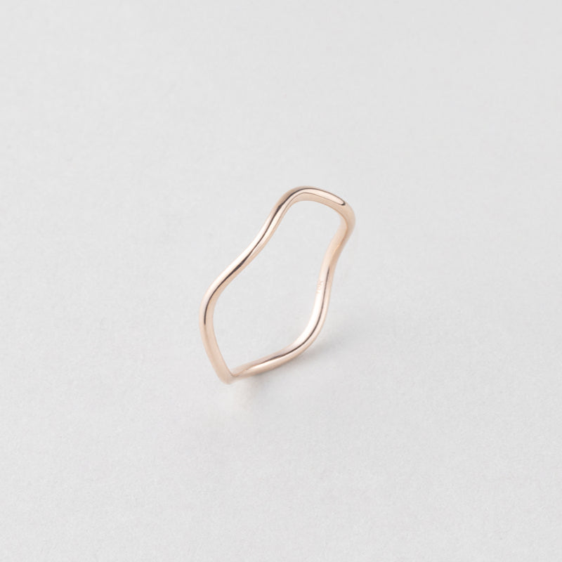 K10 ウエーブ デイリー リング / 10K Wave Daily Ring