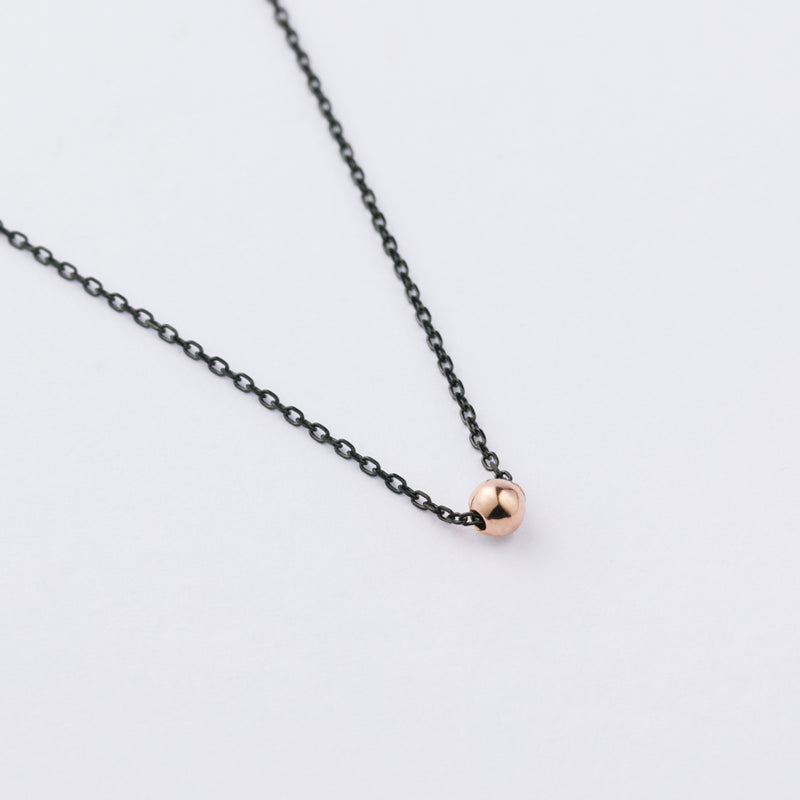 【CLEARANCE LAST SALE】 K14 ローズ ゴールド ミニ ボール ネックレス / 14K Rose Gold Mini Ball Necklace