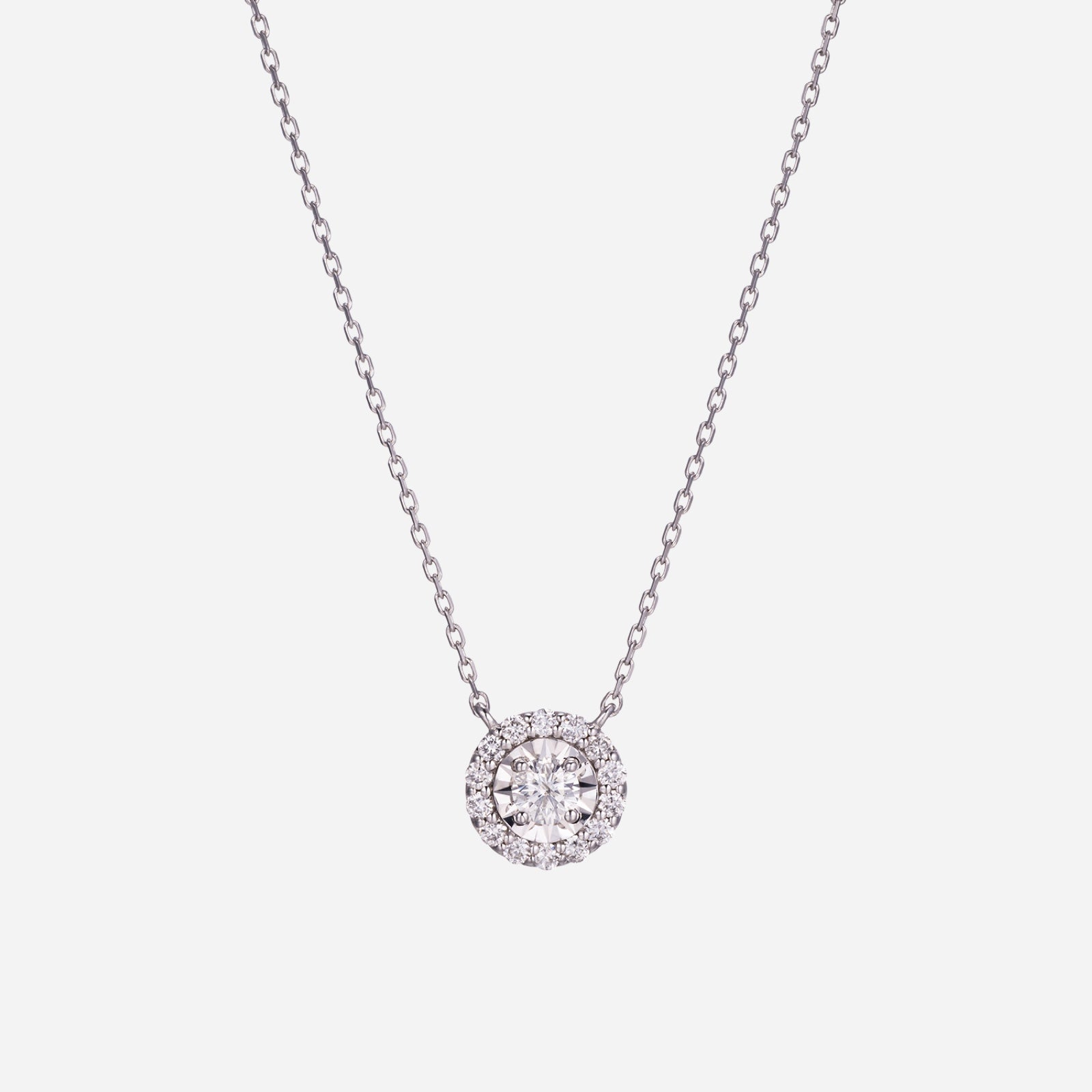 K14 K18 0.5カラット 天然 ダイヤモンド ネックレス：ホワイト / 14K 18K 0.5 Carat Natural Diamond  Necklace - White | アモンズ – amondz