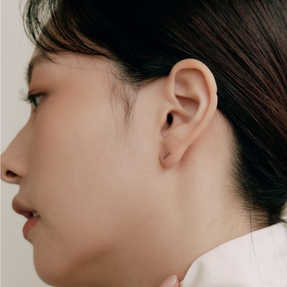 K14 シンプル スティック ピアス / 14K Simple Stick Earring