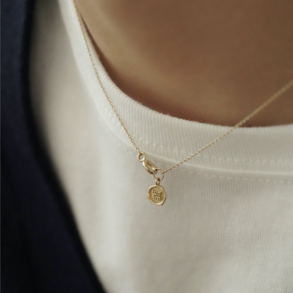 【CLEARANCE LAST SALE】 K14 ミニ スタンプ ネックレス / 14K Mini Stamp Necklace