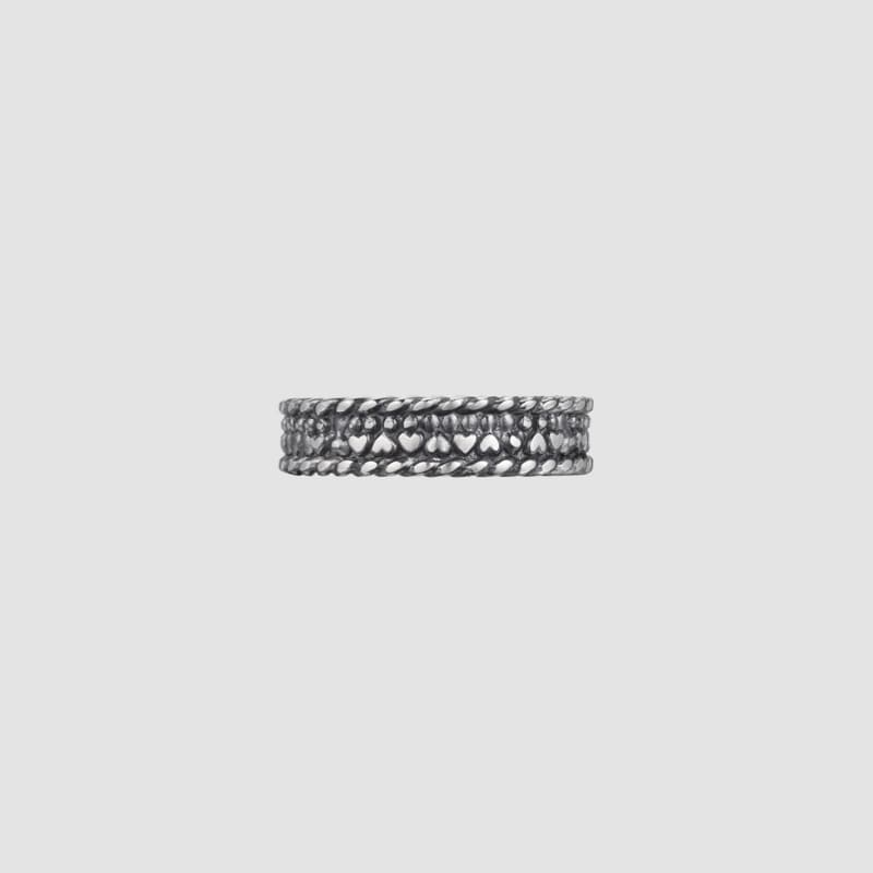 シルバー ドット パターン リング - スモール / SILVER DOT PATTERN RING - SMALL