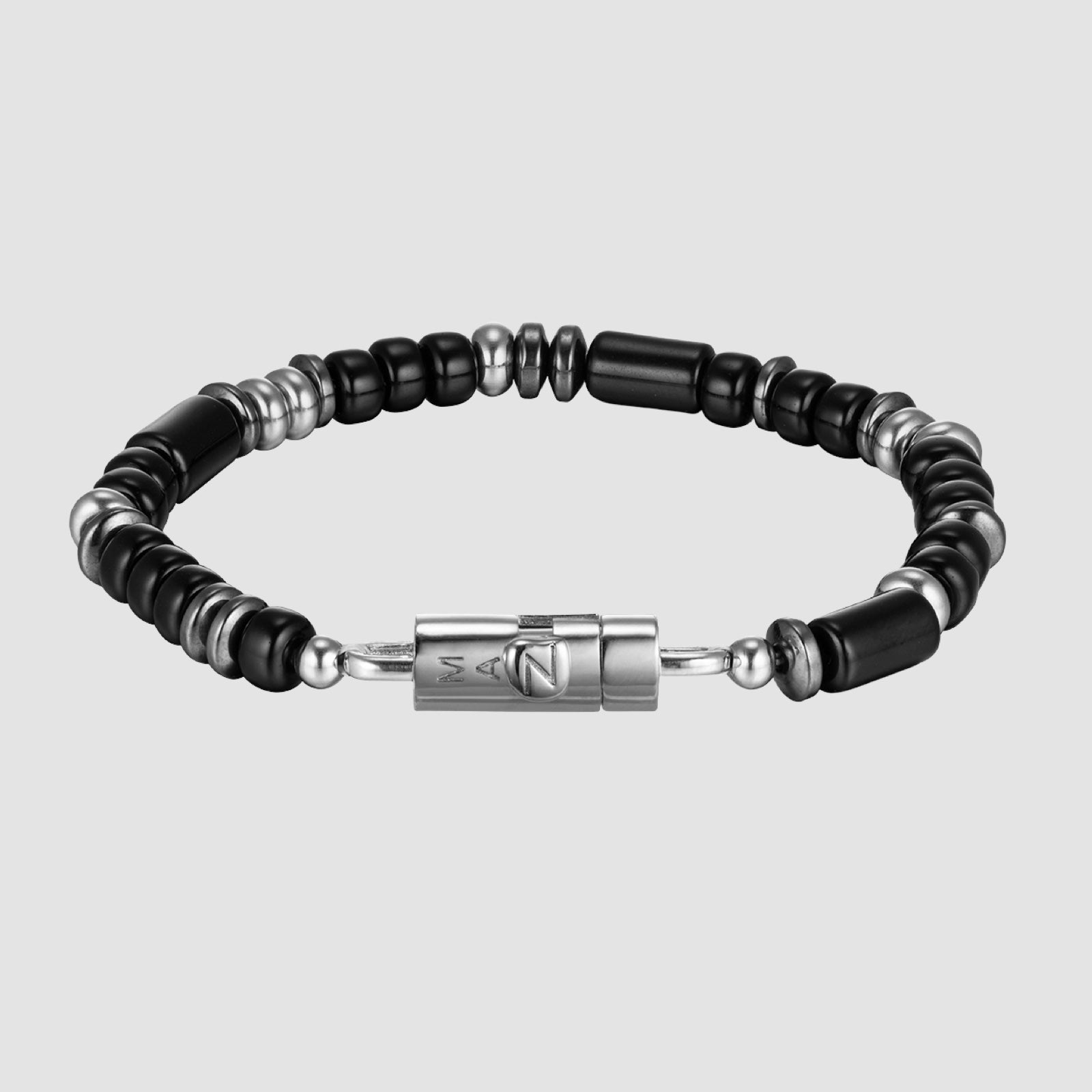 マグネット オニキス ミックス ビーズ ブレスレット / MAGNET ONIX MIX BEADS BRACELET 17cm