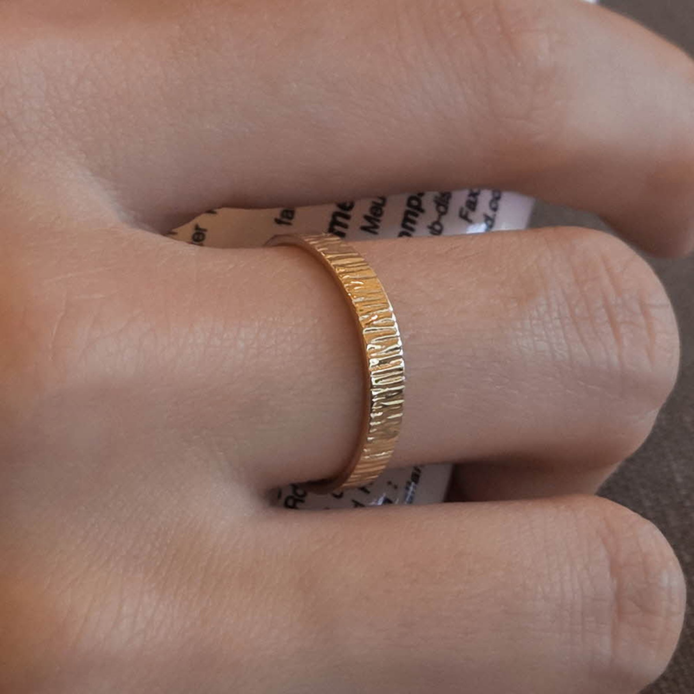 Flat Textured Ring