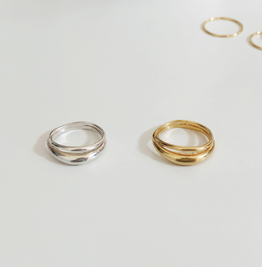 Almond Silver Ring
