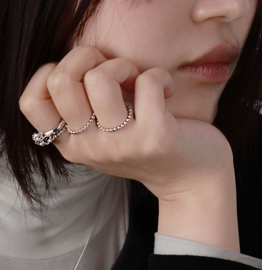 Bubble Silver Ring