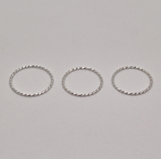 SHINE レイヤードスリムリング3点セット