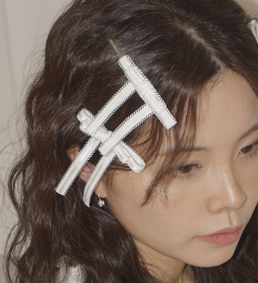 LACE RIBBON HAIRPIN SET