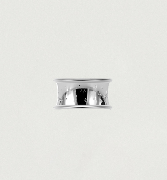 STARRY CREAM STAR RING