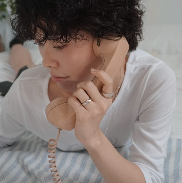 drape wave frill drop ring