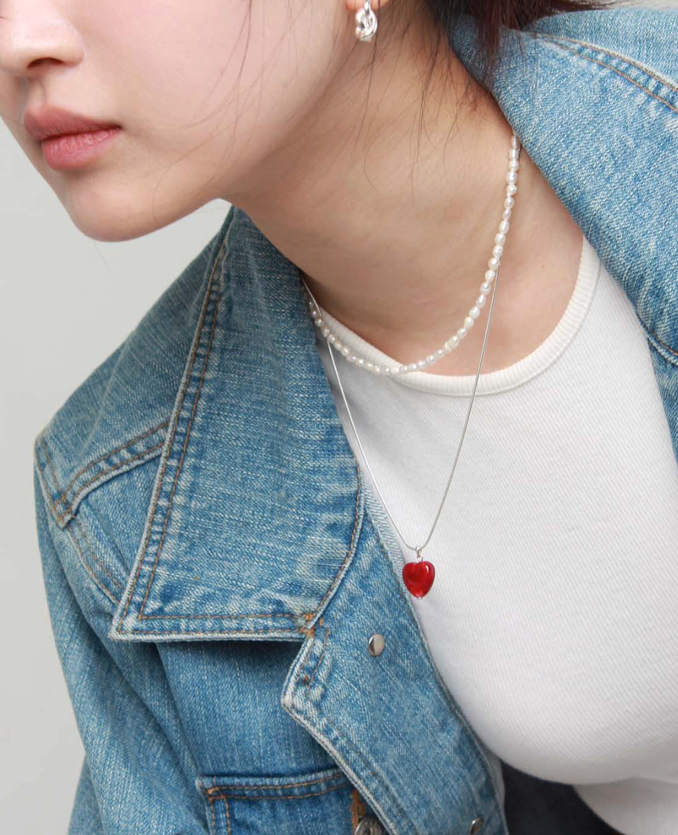 vintage heart necklace