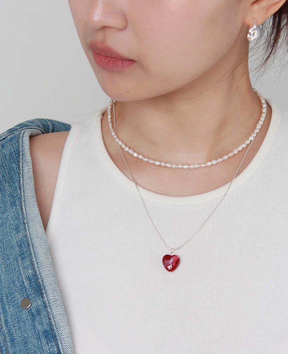 vintage heart necklace