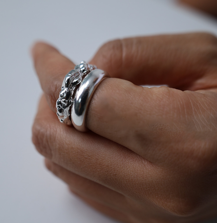 Melting Silver Ring