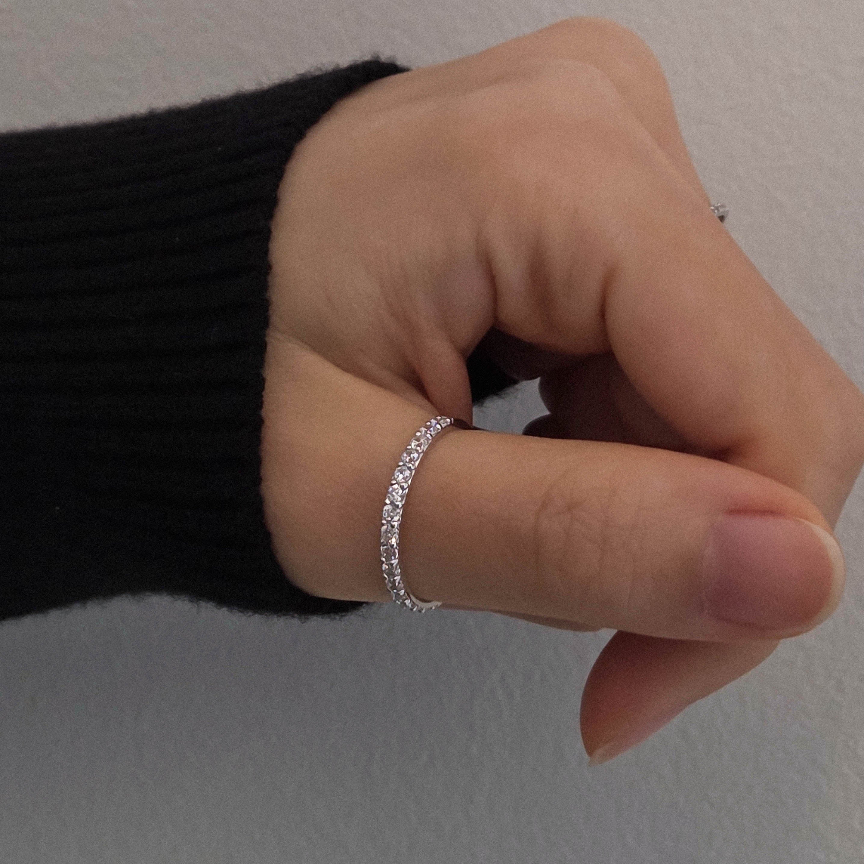 シルバー ハーフ エタニティリング / Silver Half Eternity Ring