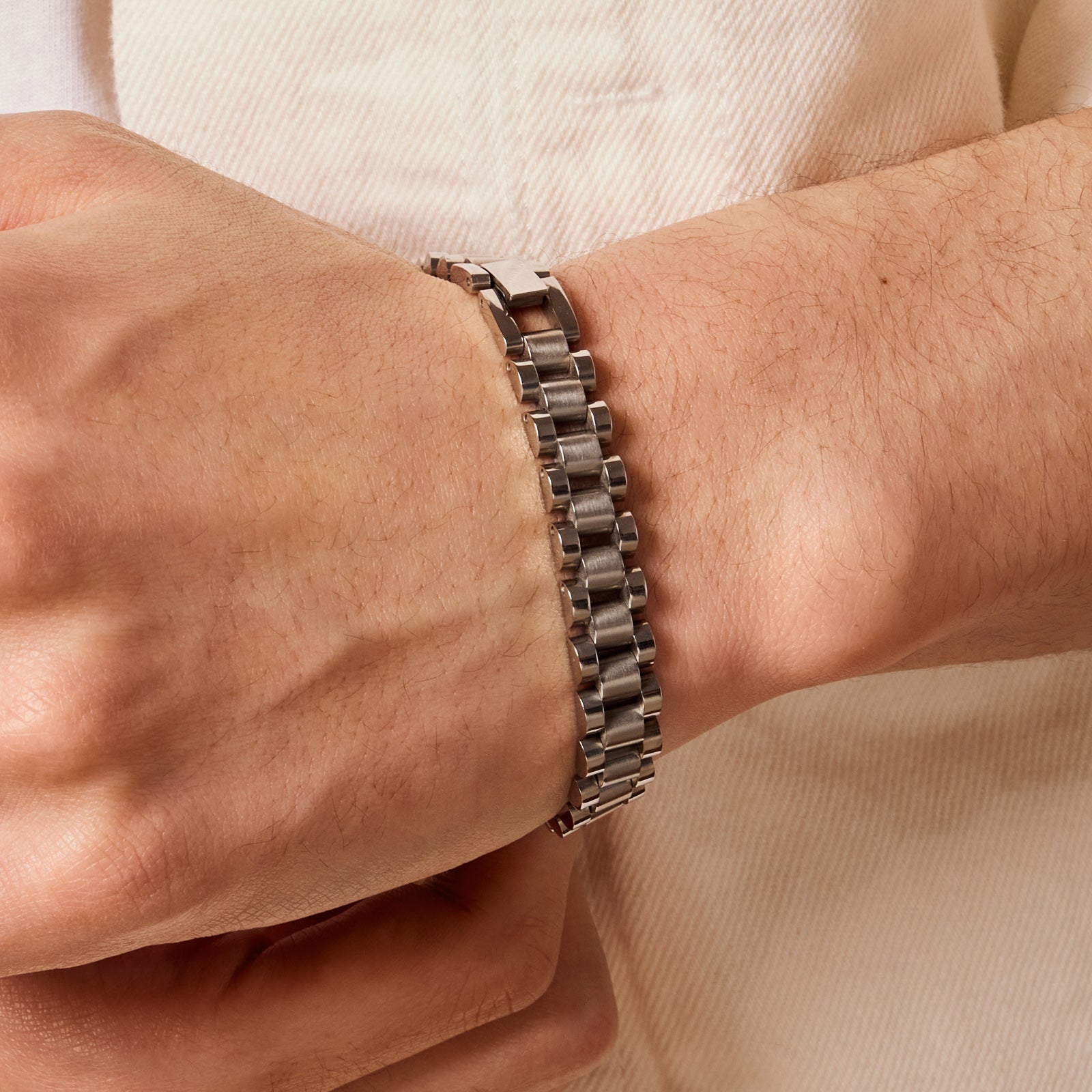 サージカル ベーシック ワッチ チェーン ブレスレット / SURGICAL STEEL BASIC WATCH STRAP CHAIN BRACELET