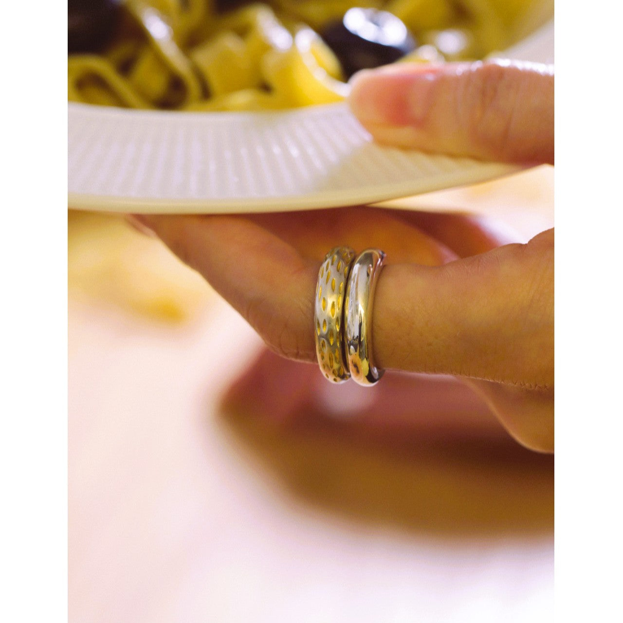 SESAME チャビー セット シルバー リング / SESAME CHUBBY SET SILVER RING