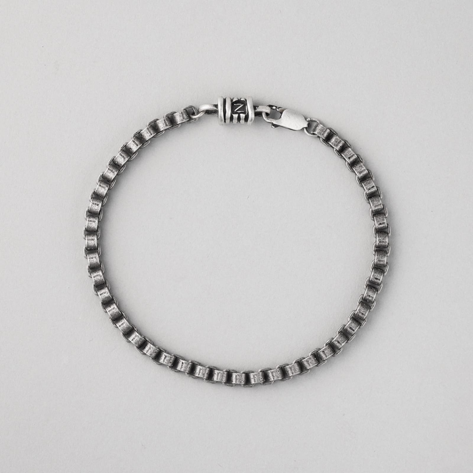 シルバー ライン テクスチャー リング アンティーク ブレスレット / SILVER LINE TEXTURE RING ANTIC BRACELET