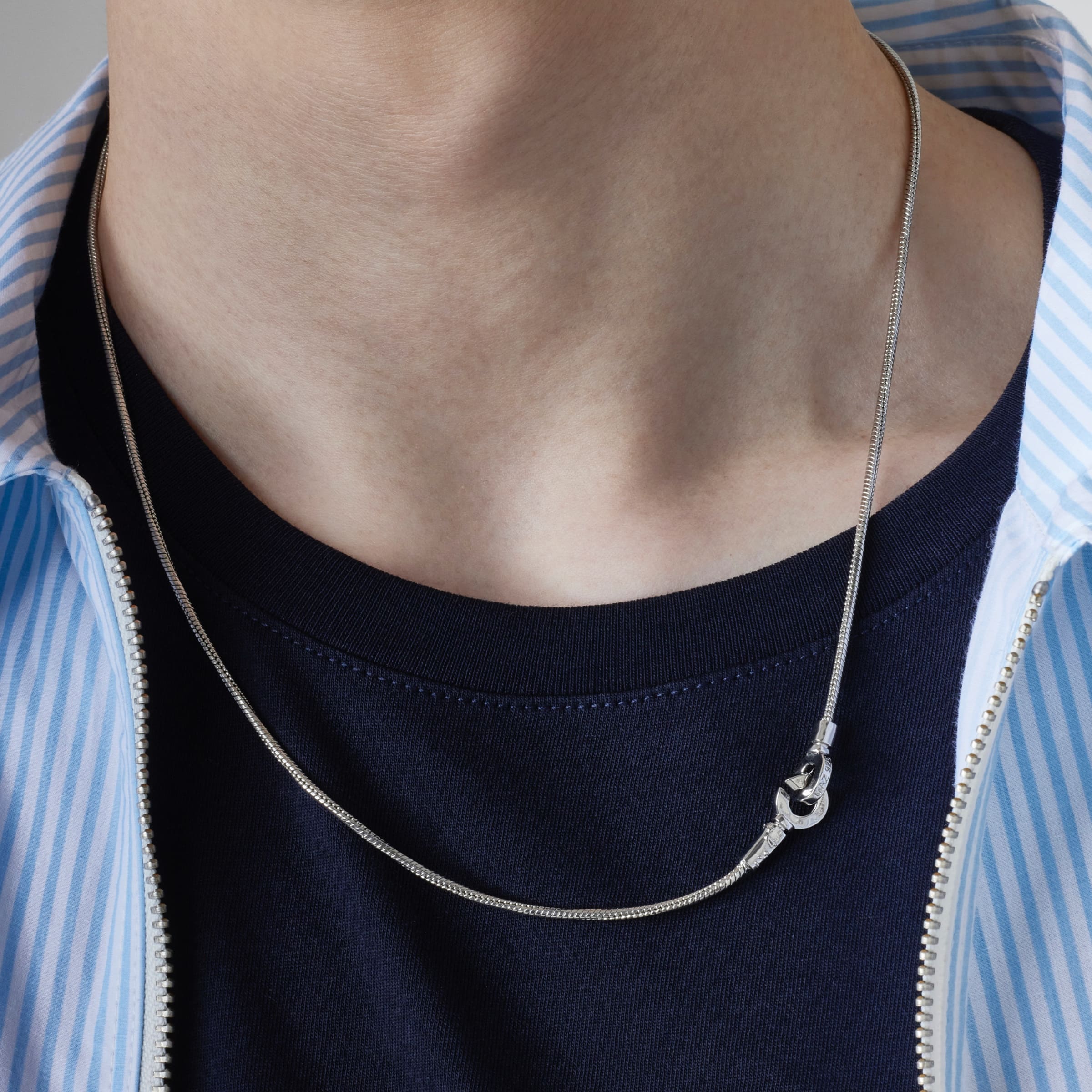 インフィニティ スネークチェーン ネックレス / INFINITY SNAKE CHAIN NECKLACE