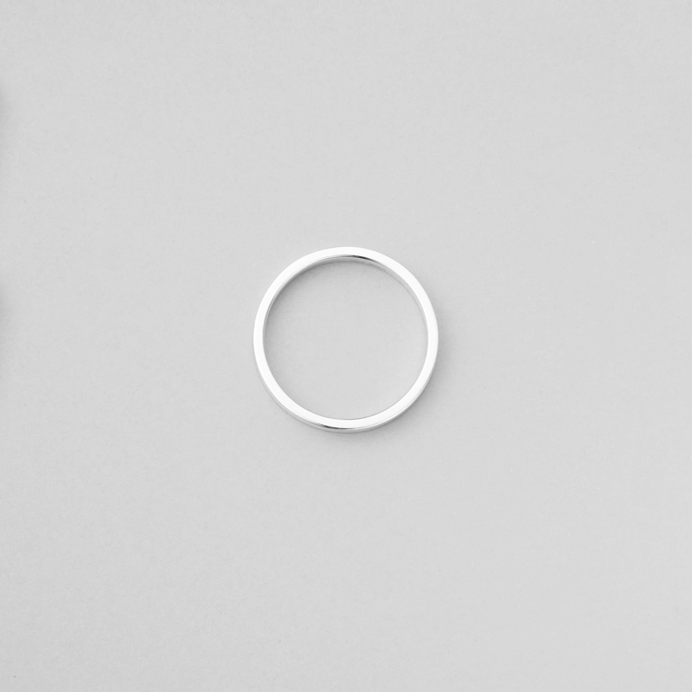 Silver Flat Basic Ring 3mm