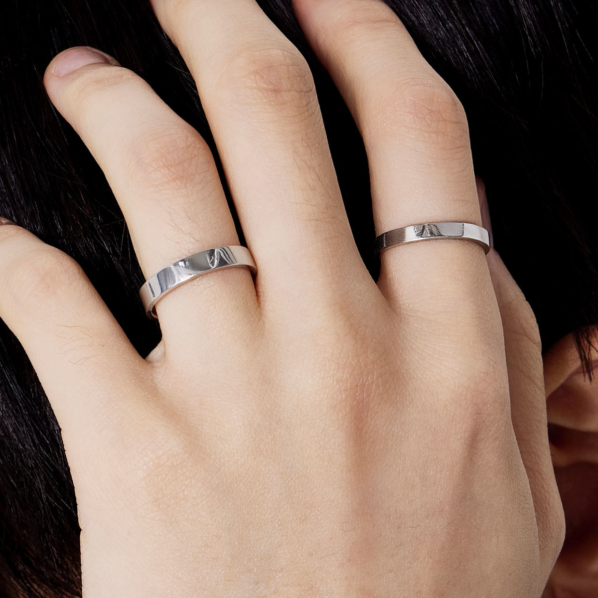 Silver Flat Basic Ring 3mm