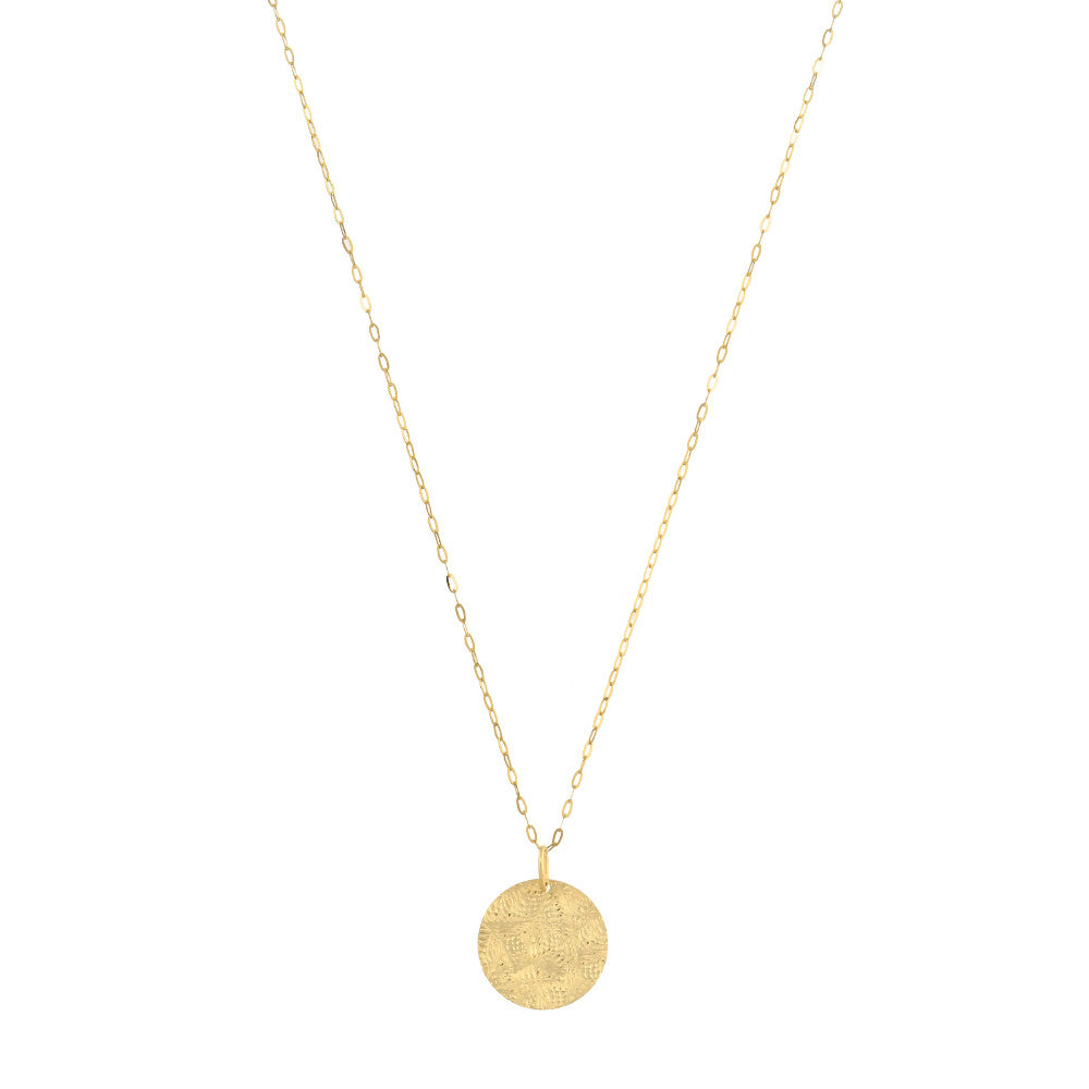 レディースK18 コイン ロングネックレス / 18K Coin Long Necklace