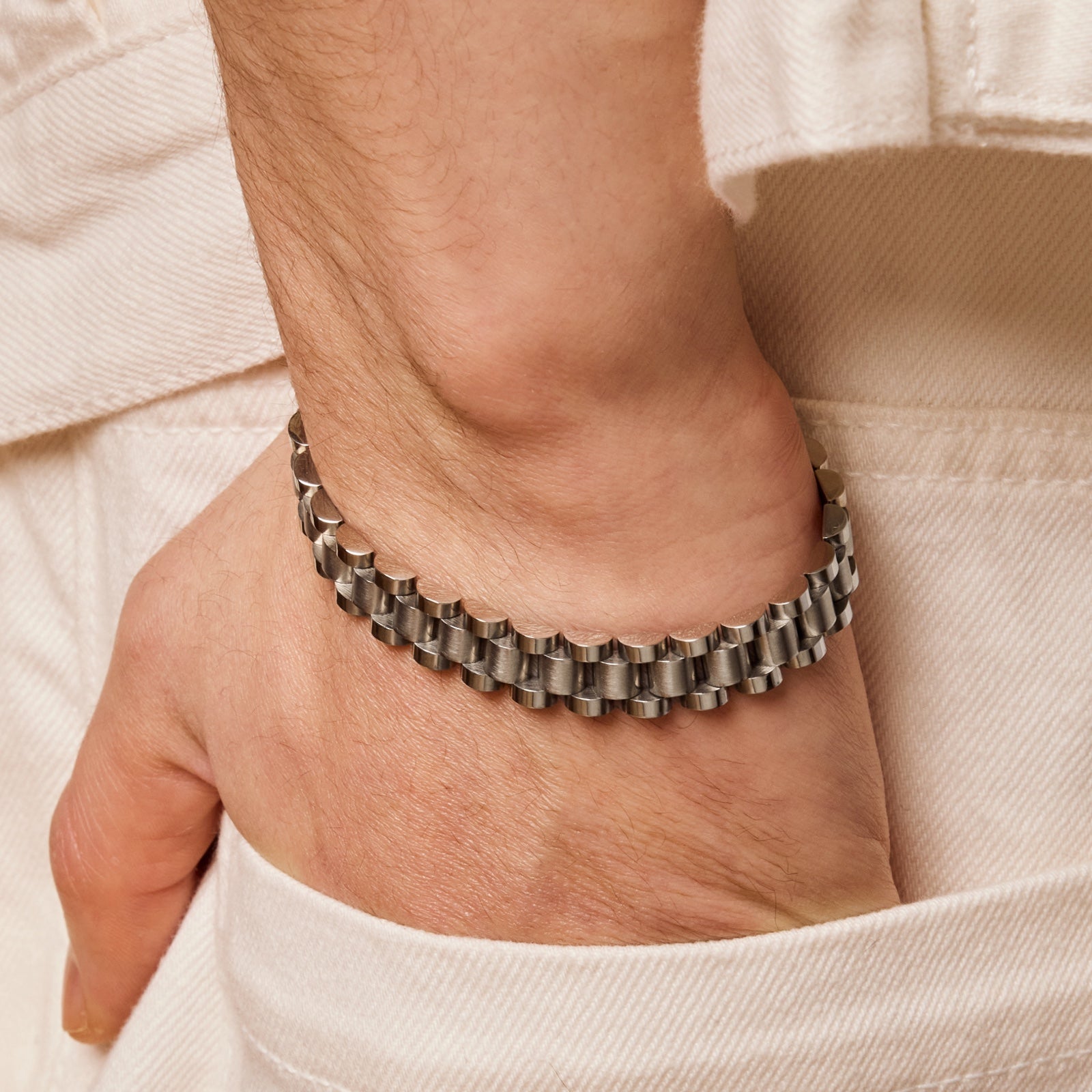 サージカル ベーシック ワッチ チェーン ブレスレット / SURGICAL STEEL BASIC WATCH STRAP CHAIN BRACELET
