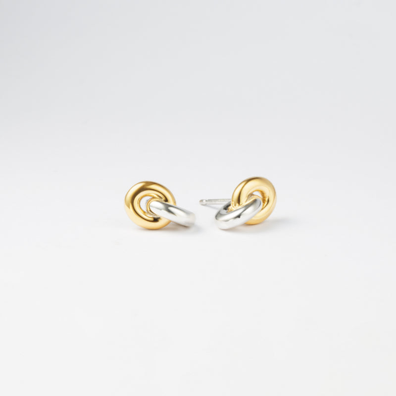 シルバー コンビ リンク ピアス / Silver Combi Link Earrings