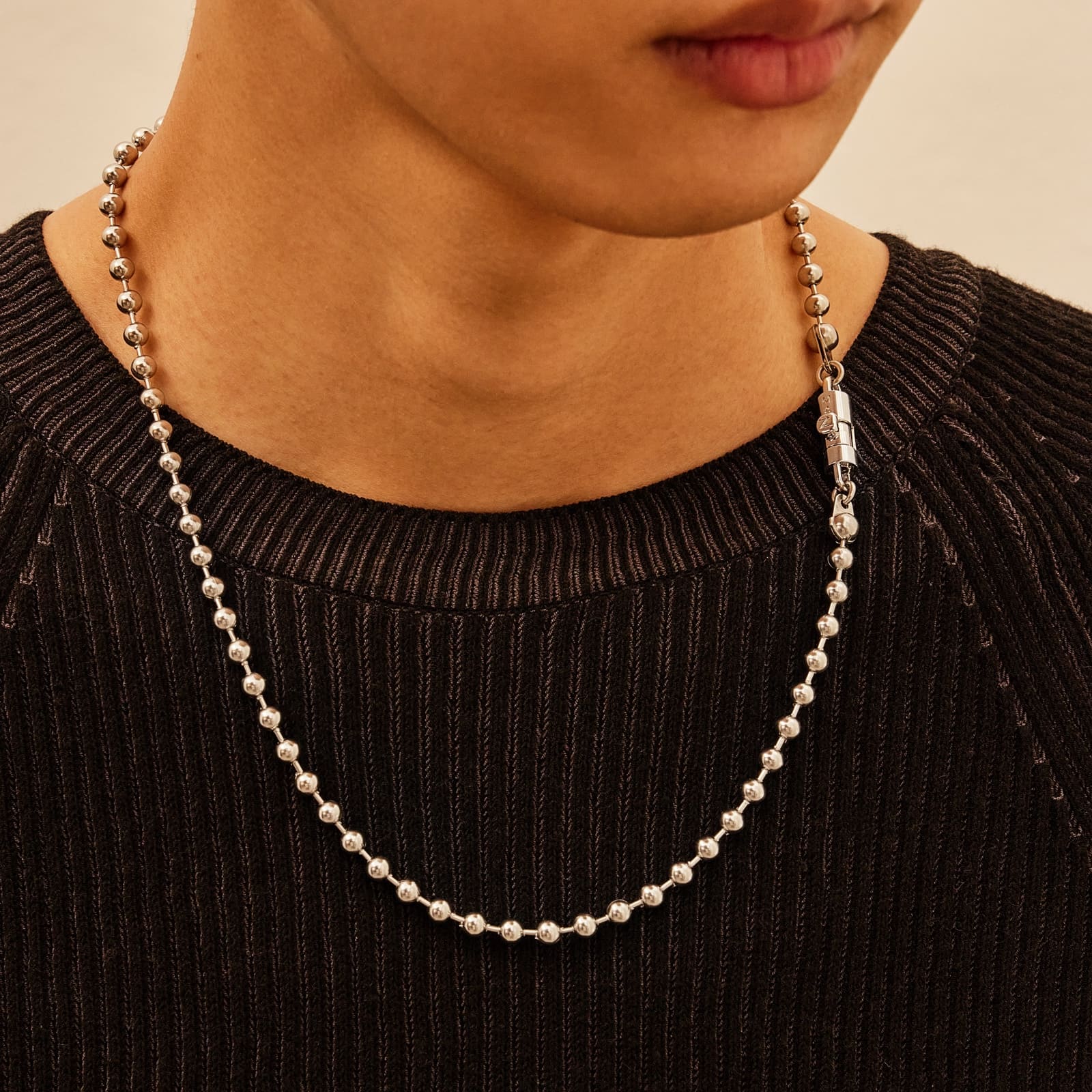 マグネット ボール チェーン ネックレス / MAGNET BALL CHAIN NECKLACE