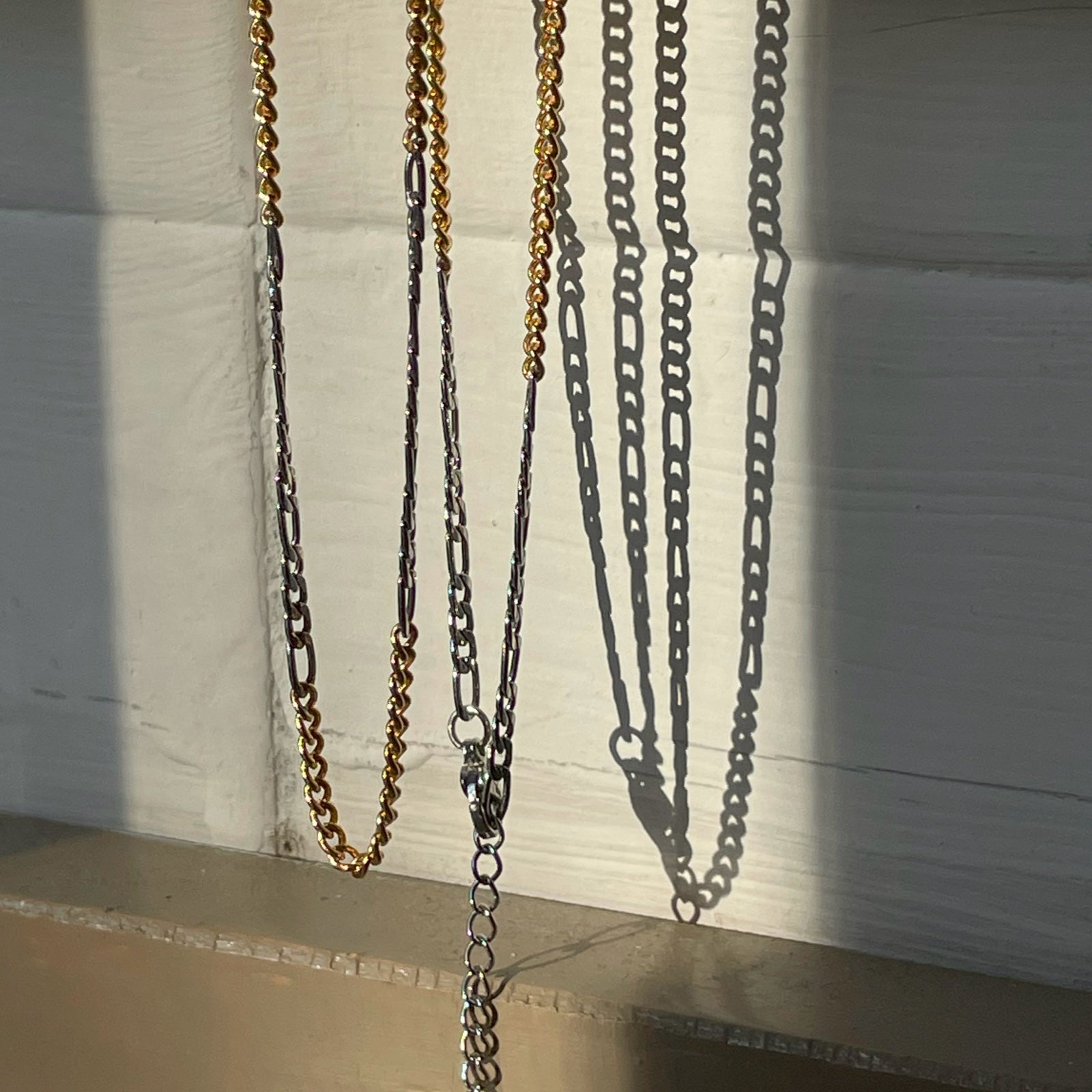 サージカル コンビ ミックス チェーン ネックレス / SURGICAL STEEL COMBI MIX CHAIN NECKLACE
