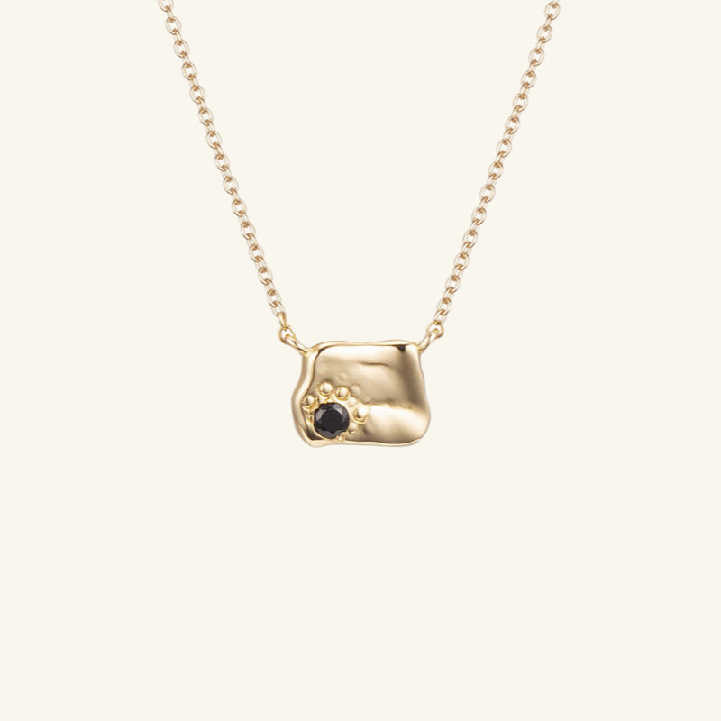 K14 ナチュラル スクエア ブロック ネックレス / 14K Natural Square Block Necklace | アモンズ –  amondz