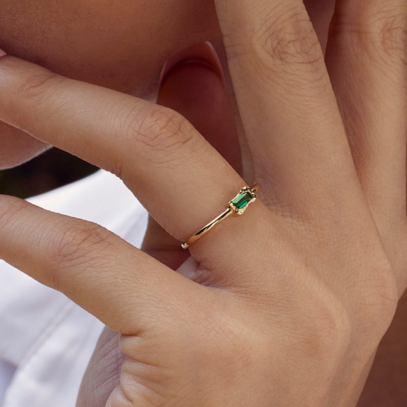K14 ナチュラル フレーム リング / 14K Natural Frame Ring