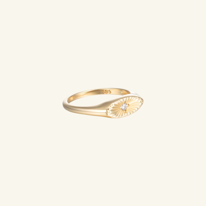 K14 ナチュラル シャイン リング / 14K Natural Shine Ring