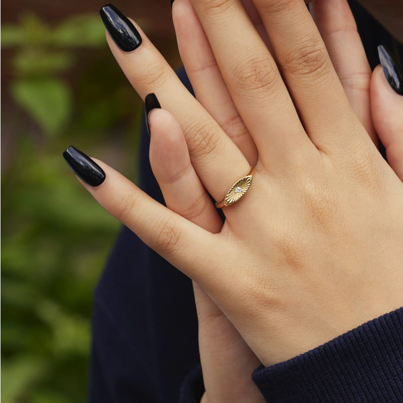 K14 ナチュラル シャイン リング / 14K Natural Shine Ring