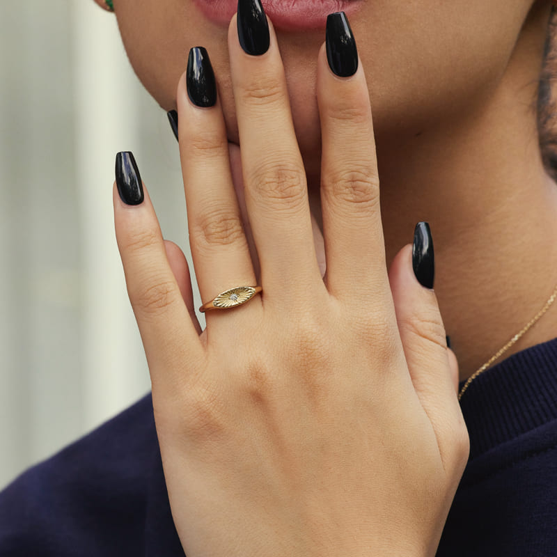 K14 ナチュラル シャイン リング / 14K Natural Shine Ring