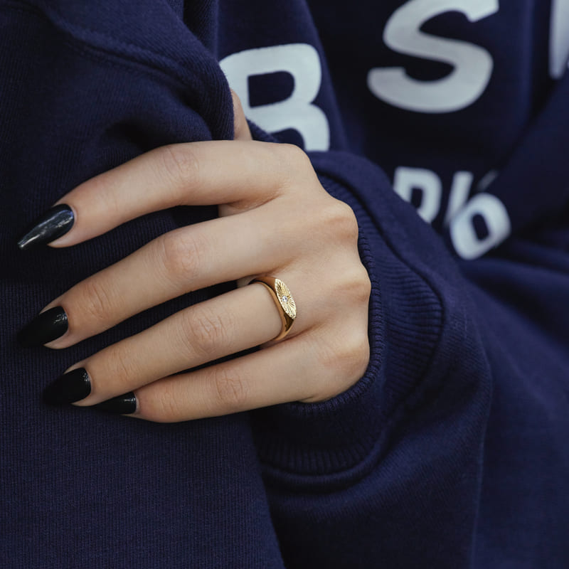 K14 ナチュラル シャイン リング / 14K Natural Shine Ring