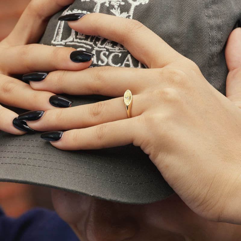 K14 ナチュラル シャイン リング / 14K Natural Shine Ring