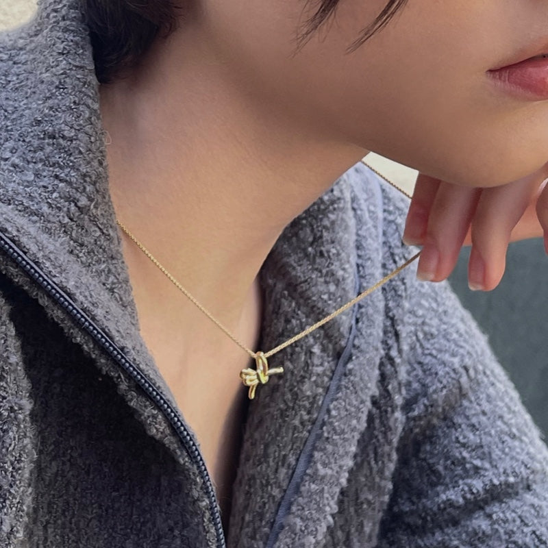 AVIROD V2 リボン エッジ シルバー ネックレス / AVIROD V2 RIBBON EDGE SILVER NECKLACE
